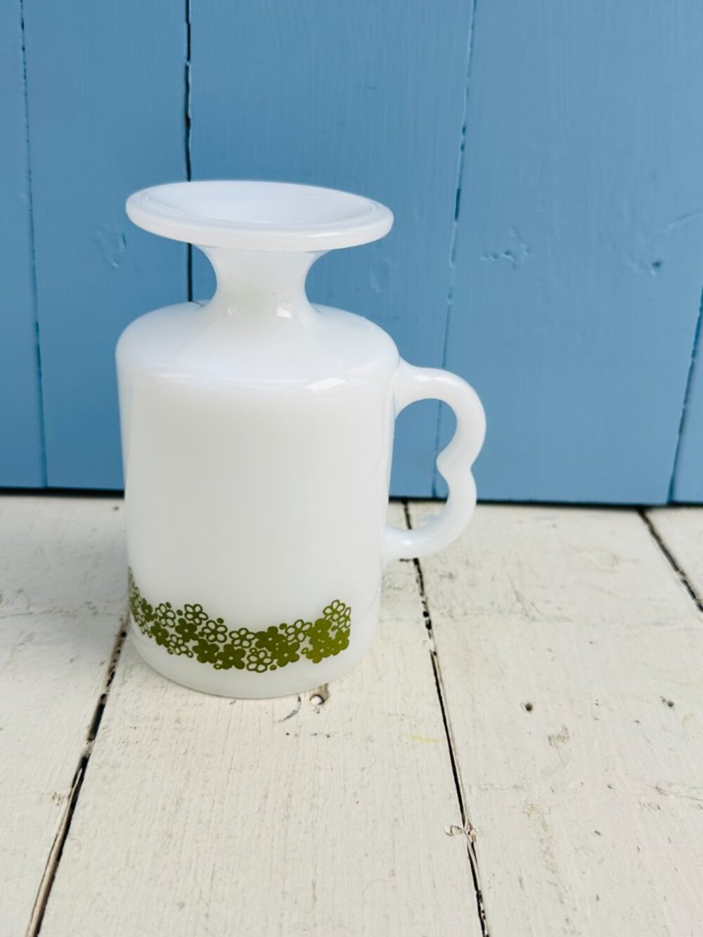 Vintage 60's Pyrex Crazy Daisy Footed Coffee Mug Pedestal Coffee Cup Retro Mug - Picture 10 of 11
